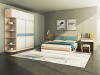 Meuble de chambre à coucher multifonctionnel, boîte double en bois, modèles de lit