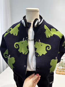 <span class=keywords><strong>Cardigan</strong></span> en tricot épais anti-boulochage pour garçons, nouvelle collection automne 2026, style coréen, motif dessin animé, pour bébés et jeunes enfants - Product Image 6