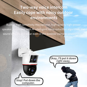 กล้องวงจรปิด 4MP Camhi ซูมออปติคอล แบบโดม ติดตั้งบนเสา รองรับการเชื่อมต่อเสียงสองทาง ระบบ IP Wifi PTZ เลนส์คู่ - Product Image 3