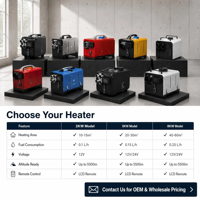 Chauffage diesel 5K/8kW 12V/24V avec contrôle par application, chauffage rapide pour camping-cars, voitures et camions, état neuf