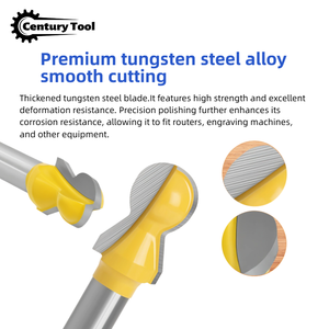 Fraise à rainurer horizontale pour moulures en bois, tige de 1/4 (6 mm, 8 mm), jeu de fraises pour le travail du bois - Product Image 3