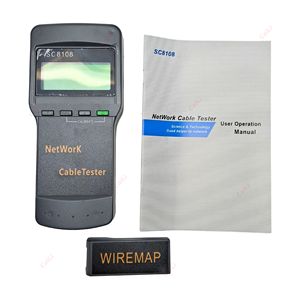 เครื่องทดสอบเครือข่ายแบบพกพา SC 8108 & เครื่องทดสอบสายเคเบิลโทรศัพท์ LAN และจอแสดงผล LCD RJ45เครื่องทดสอบเครือข่าย Cat5e ไร้สาย - Product Image 6