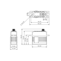Servomoteur numérique KINGMAX S30M sans noyau à engrenages métalliques, accessoire durable en plastique pour planeurs et hélicoptères RC, à partir de 14 ans
