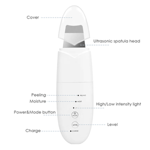 Espátula <span class=keywords><strong>Dermaplaning</strong></span> Synogal al por Mayor para Eliminar Puntos Negros, Limpiador de Poros, Exfoliante Facial Ultrasónico - Product Image 6