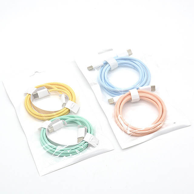 Fast Charging Woven Data Cable with Type-C Connectors for Tablet Notebook & Mobile Phone-Fast Charging & Data Transfer