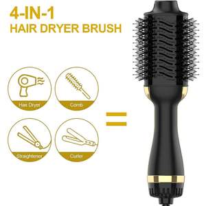 Brosse Sèche-Cheveux Électrique Tout-en-un 1000W, Styler à Air Chaud avec Picots en Nylon pour Volumiser, Lisser et Boucler, Usage Domestique B - Product Image 3