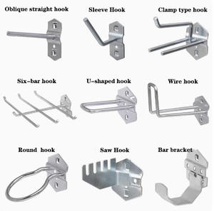 Crochet mural multifonctionnel écologique en métal amovible et créatif à installer soi-même pour la cuisine, la garde-robe, les outils - Product Image 1
