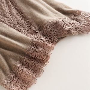 Nuova moda donna lunga sciarpa di lana 100% Cashmere pizzo Poncho donna maglia in pizzo Cashmere sciarpa scialle personalizzato Mongolia adulto inverno - Product Image 3