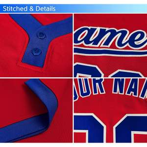 Maillot de baseball personnalisé pour hommes femmes jeunes grande taille manches raglan respirant cousu nom personnalisé numéro vêtements de softball - Product Image 5