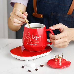Taza eléctrica inteligente con Control <span class=keywords><strong>de</strong></span> temperatura, juego <span class=keywords><strong>de</strong></span> <span class=keywords><strong>tazas</strong></span> <span class=keywords><strong>de</strong></span> café <span class=keywords><strong>de</strong></span> cerámica mate <span class=keywords><strong>de</strong></span> 55 grados, oferta, regalo directo, 2022 - Product Image 5