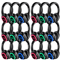 Headset Wireless Silent Disco Over-ear RF998B-Quiet Clubbing 3 Channel untuk Pesta DJ