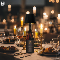 Elégante lampe de table rechargeable sans fil pour bouteille de vin Lumière LED pour restaurant Décoration de mariage Comptoirs de bar et événements