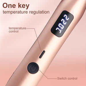 Crayon 10mm plaque étroite 2 en 1 0.3 pouces LCD fer à friser droit double usage hommes lisseur <span class=keywords><strong>de</strong></span> <span class=keywords><strong>cheveux</strong></span> - Product Image 4