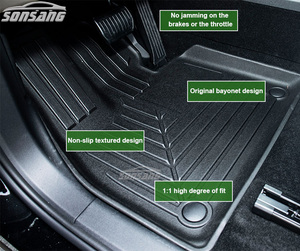 Tapis de sol de voiture SONSANG TPE pour Ford Edge 5 places 2015 2019 Tapis de voiture personnalisés toutes saisons - Product Image 3