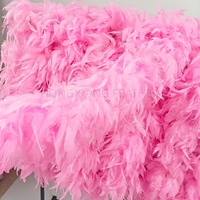 Boa en plumes de marabout naturelles et moelleuses pour déguisement, châle/écharpe, artisanat en plumes de poulet, idéal pour carnaval, mariage, fête dansante, décoration