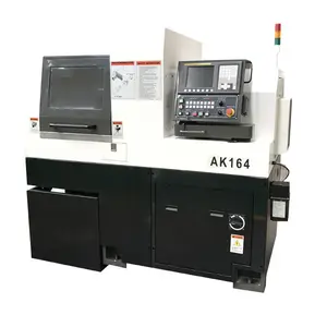 AK164 High Quality Dual Spindle Swiss Lathe Swiss Type 4 Axis Cnc lathe