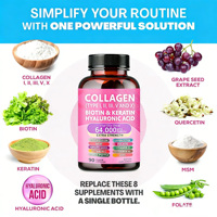 Supplément de collagène hyaluronique à la biotine et à la kératine OEM pour femmes Dosage en comprimés de capsules de complément alimentaire