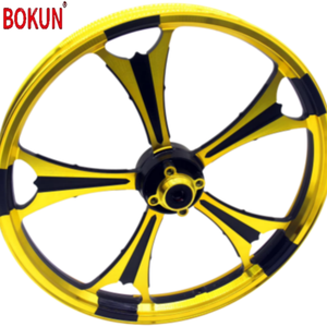 Rines de Motocicleta de Aleación de Aluminio Forjado de Cinco Radios Color Dorado Serie <span class=keywords><strong>BOKUN</strong></span> GN125, Envío Directo de Fábrica - Product Image 1