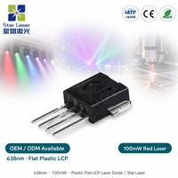 Diode laser rouge SHARP GH1631AA8C 638nm 100mW, en plastique plat LCP LD, pour éclairage de scène, éclairage RGB, industrie