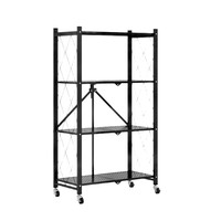 Étagère de rangement pliable moderne sans assemblage, multi-niveaux, écologique, multifonctionnelle, pour cuisine, salle à manger, hôtel, salon