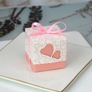 Caja de Regalo para Bebés de un Año, Diseño Europeo 2022, Caja de Dulces con Forma de Corazón de Durazno, con Laminado Mate y Relieve, para Chicles y Sushi - Product Image 4