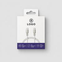 Logo personnalisé Impression Usine Vente entière Suspendu Téléphone Chargeur USB Câble Emballage Accessoires électriques Boîte pour écouteurs