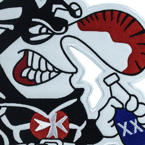 Finks Pennsylvania MC 1% lớn đầy đủ trở lại kích thước xe máy Biker thêu sắt trên các bản vá lỗi cho áo khoác vest tùy chỉnh thiết kế vá - Product Image 3