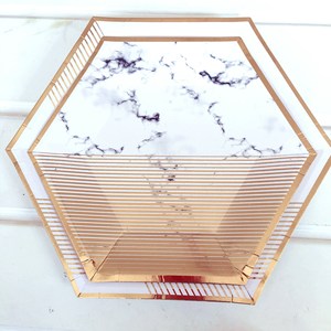 <span class=keywords><strong>Pas</strong></span> <span class=keywords><strong>cher</strong></span> recyclé partie approvisionnement assiettes en papier et tasses ensemble assiettes en papier or assiettes en papier - Product Image 2