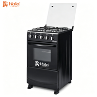 Cuisinière d'extérieur autonome avec four carré 4 feux à gaz, chaudière électrique chauffée, foyer vertical en verre pour usage domestique