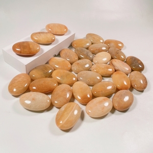 Pierre de massage ovale <span class=keywords><strong>en</strong></span> jade jaune naturel pur Huiying, meilleure qualité pour les soins de <span class=keywords><strong>spa</strong></span> et de la peau - Product Image 5