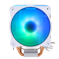 SAMA stock – radiateur de refroidissement pour ordinateur de jeu rgb blanc, processeur de caloducs, refroidissement de l'unité centrale, refroidisseurs d'air avec 2 tuyaux en cuivre