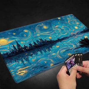 Juego de cartas de cielo estrellado MTG Playmat the Gathering <span class=keywords><strong>Magic</strong></span> <span class=keywords><strong>Mouse</strong></span> <span class=keywords><strong>Pad</strong></span> Computer Office Mousepad antideslizante Trading Card Deskmats - Product Image 3