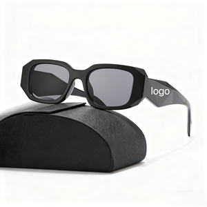 แว่นกันแดดทรงหกเหลี่ยมโลหะคุณภาพสูง แบรนด์ดัง ดีไซน์เนอร์แฟชั่น โลโก้สั่งทำใหม่ ปี 2026 สำหรับทุกเพศ ป้องกันรังสียูวี 400 เลนส์พีซี ขายส่ง - Product Image 1