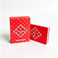 Jeu de cartes de poker rouge de luxe personnalisé, jeu de cartes personnalisé, jeu de bridge, jeu de cartes personnalisées avec boîte