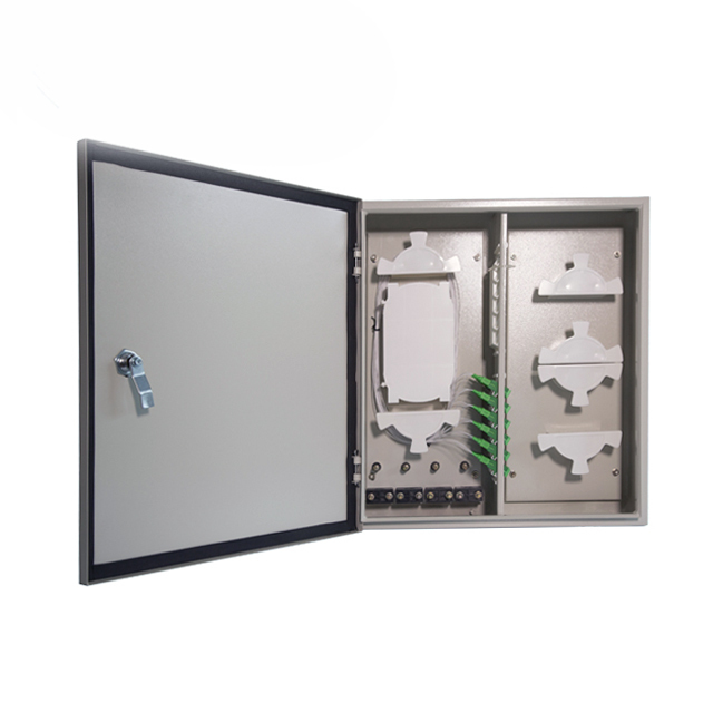24f Wall Mounting Pon Box Fiber Metal Odf 24 Core Outdoor Fiber Optic Distribution Cabinet