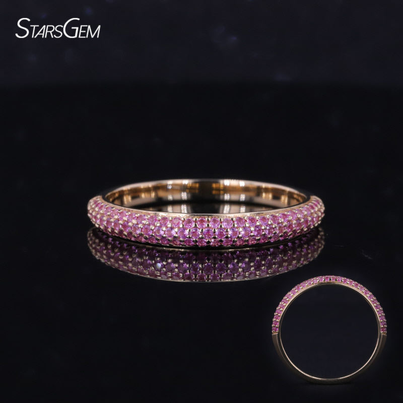 วงแหวนทับทิม14K ในห้องปฏิบัติการ