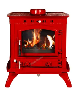 Traditional style indoor stove wood burning iron cast stove indoor wood stove