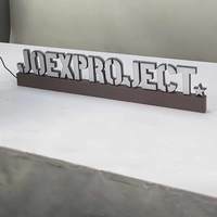 Enseigne lumineuse mini en acrylique personnalisée en gros, logo d'entreprise personnalisé, mini lettre LED en acrylique pour la décoration de kiosque de magasin de proximité