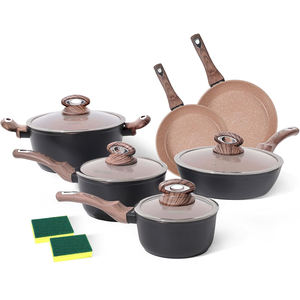 Alta calidad, 12 piezas, ollas y sartenes, baterías <span class=keywords><strong>de</strong></span> <span class=keywords><strong>cocina</strong></span> antiadherentes, juegos <span class=keywords><strong>de</strong></span> utensilios <span class=keywords><strong>de</strong></span> <span class=keywords><strong>cocina</strong></span> <span class=keywords><strong>de</strong></span> <span class=keywords><strong>granito</strong></span> - Product Image 1