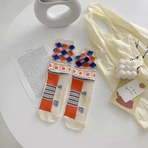 2023 New Fashion Glass Nylon Women <strong>Sunflower</strong> Mid-tube <strong>Socks</strong> Summer Thin Style Crystal Silk Crew <strong>Sock</strong> - Product Image 3