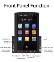 Autoradio BQCC 2 Din 10,1 pouces Android 15 avec écran Carplay, 6/128 Go, navigation GPS, DSP, 4G, WIFI, USB, DVR, lecteur DVD vertical, unité principale