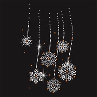 Big Swirl Crystal Hot Fix Eisen auf benutzer definierten Strass Transfer Motiv