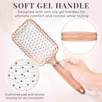 Brosse coussin à cheveux en Nylon, pour onduler les cheveux, tampon de coiffure avec Logo personnalisé, pour lissage et massage du cuir chevelu, à usage domestique