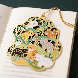 Exquisite Custom Gold Plated Metal <b>Bookmarks</b> with Tassel for Elegant Reading Gifts - Product Image 2
