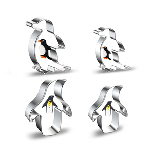 <span class=keywords><strong>Pingouin</strong></span> Cookie <span class=keywords><strong>Biscuit</strong></span> Fondant Moule Cortador De Galletas Personnalisé En Acier Inoxydable Cookie Cutter Set pour la Cuisson - Product Image 2
