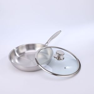 Thép không gỉ Tri ply mạ không dính chảo cho bít tết nặng cơ sở cảm ứng phổ chảo - Product Image 2