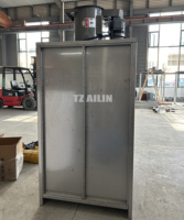 Cabine de peinture en poudre d'acier contrôlée par PLC Ailin avec pompe, haute productivité, plateau tournant mobile et petit cabinet de peinture