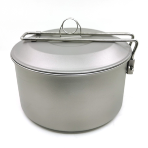 Sartén y Hervidor de Agua para Acampar al Aire Libre, 0.6L, Olla con Tapa de 1.8L, Juego de 3 Piezas - Product Image 2