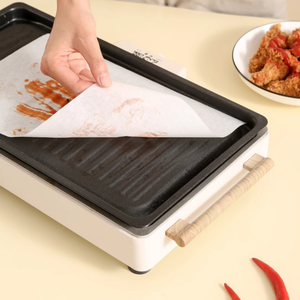 Doppelseitig beschichtetes wieder verwendbares Pergament papier Backsilikon-Jumbo-Rolle für Sandwich-Zuckerbrot-Keks in Lebensmittel qualität - Product Image 5