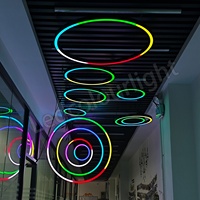 Anneau lumineux LED programmable DMX RGB RGBW pour scène, événements, éclairage architectural